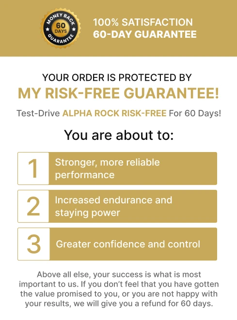 AlphaRock 60-day guarantee